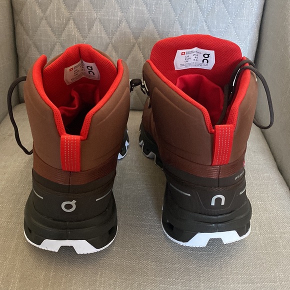 ON Mens Sz 10 sneaker boots maroon NEW - Picture 4 of 13